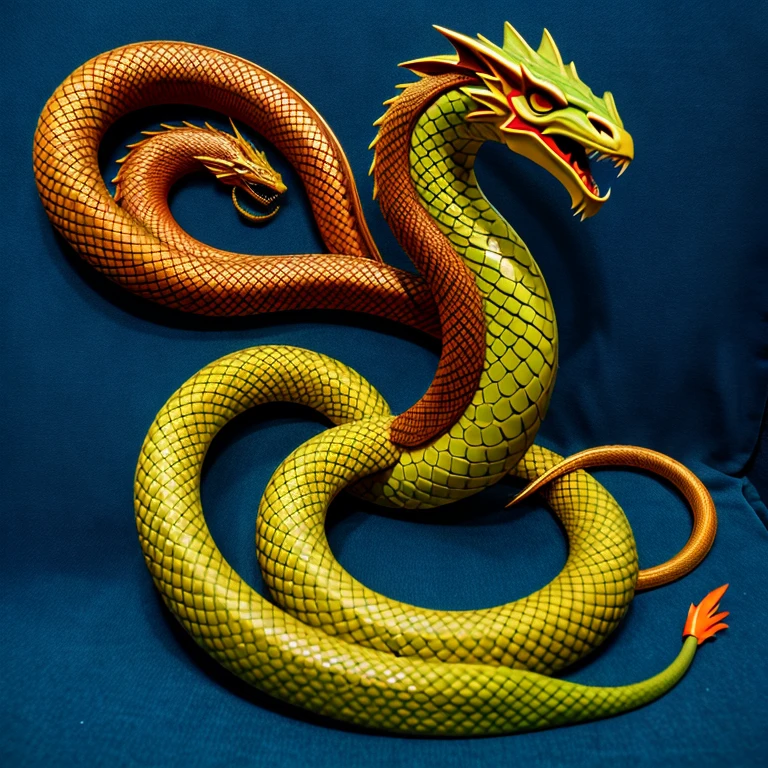 Snake with dragon headed 