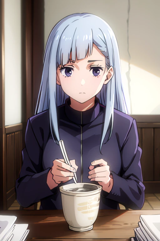 best quality,4k,8k,highres,masterpiece:1.2),
chocolate hair, lilac eyes, alone, wears uniformn