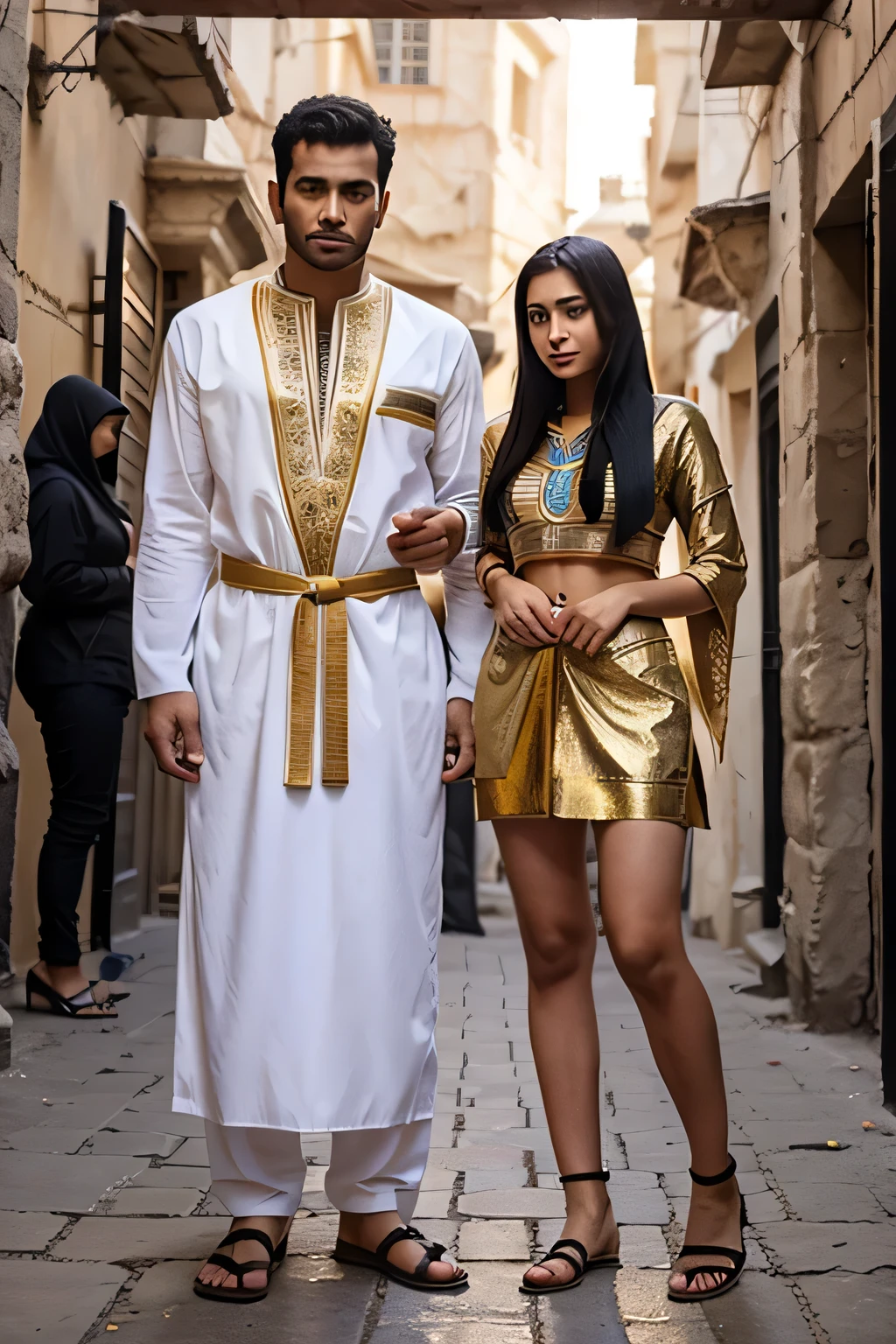 you can create an Egyptian clothing for men and women