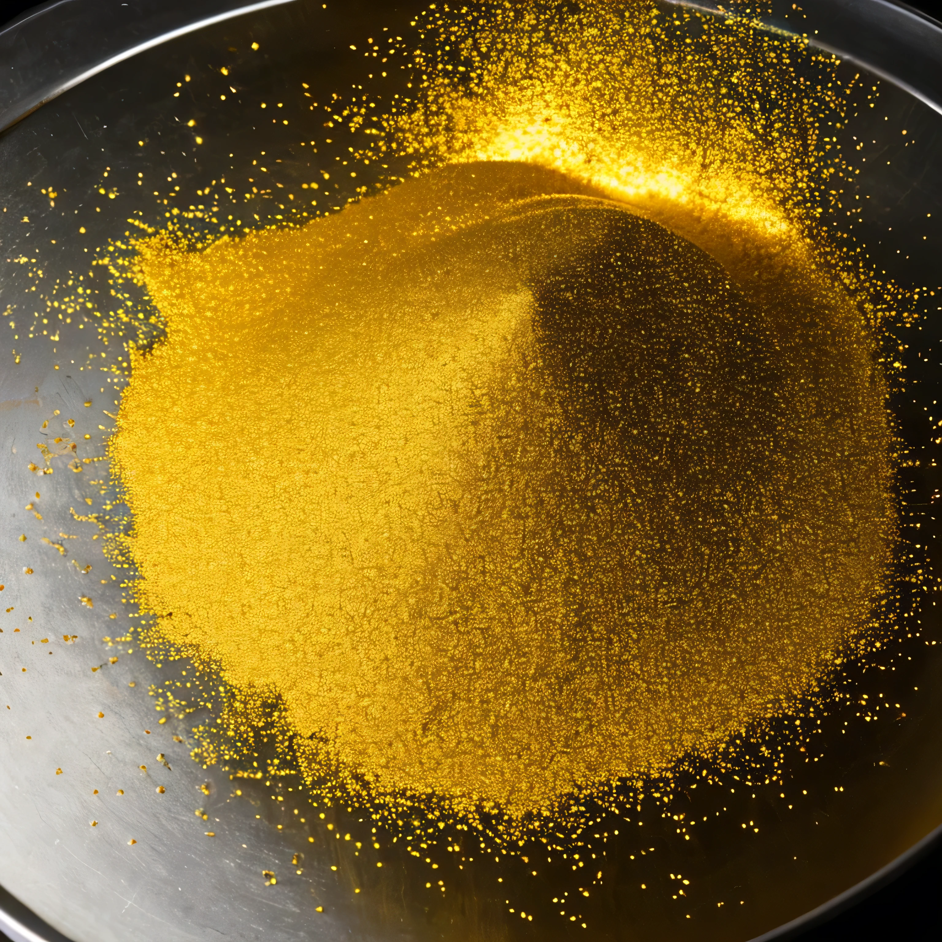 A pile of gold dust