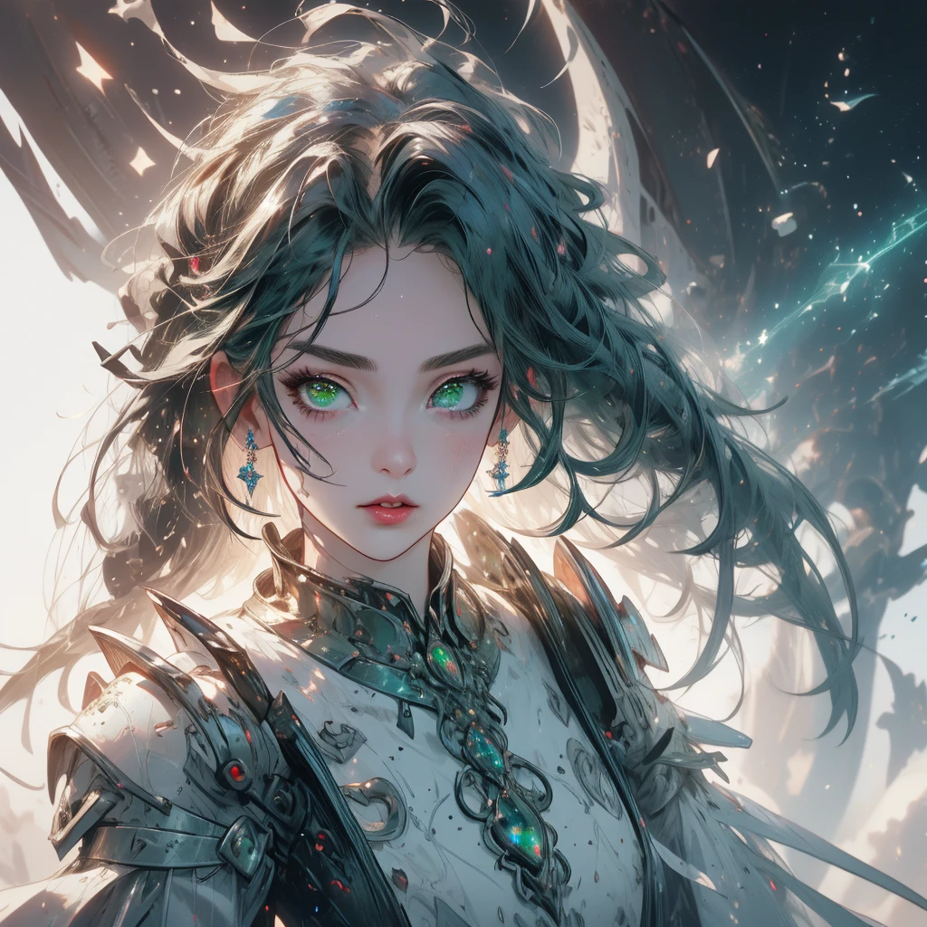 (masterpiece, best quality,8k),a beautiful girl in a garden,1girl,detailed realistic face,(detailed green eyes,detailed lips,longeyelashes),elegant sci-fi dress, sci-fi mage robe, shoulder armor pad,casting spell with intricate staff, ornated staff, (blue energy),(blue spells), blue aura, perfect hands, perfect body, perfect face, moonlight,natural environment,realistic lighting,cinematic,intricate details,highly detailed,hyper realistic,photorealistic,dramatic lighting,vibrant colors,serene atmosphere)