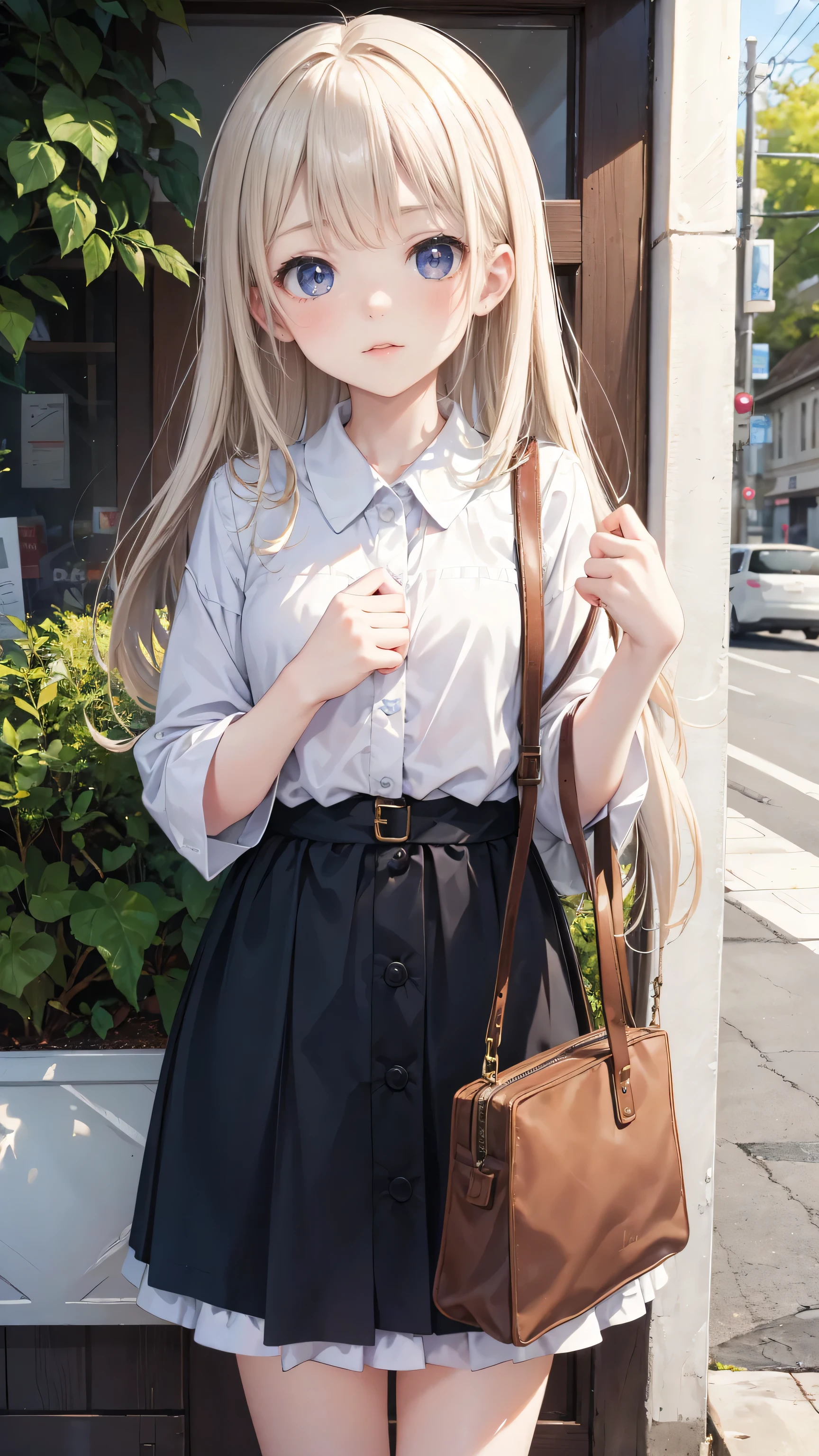 Very cute white-skinned girl, 12 years old、