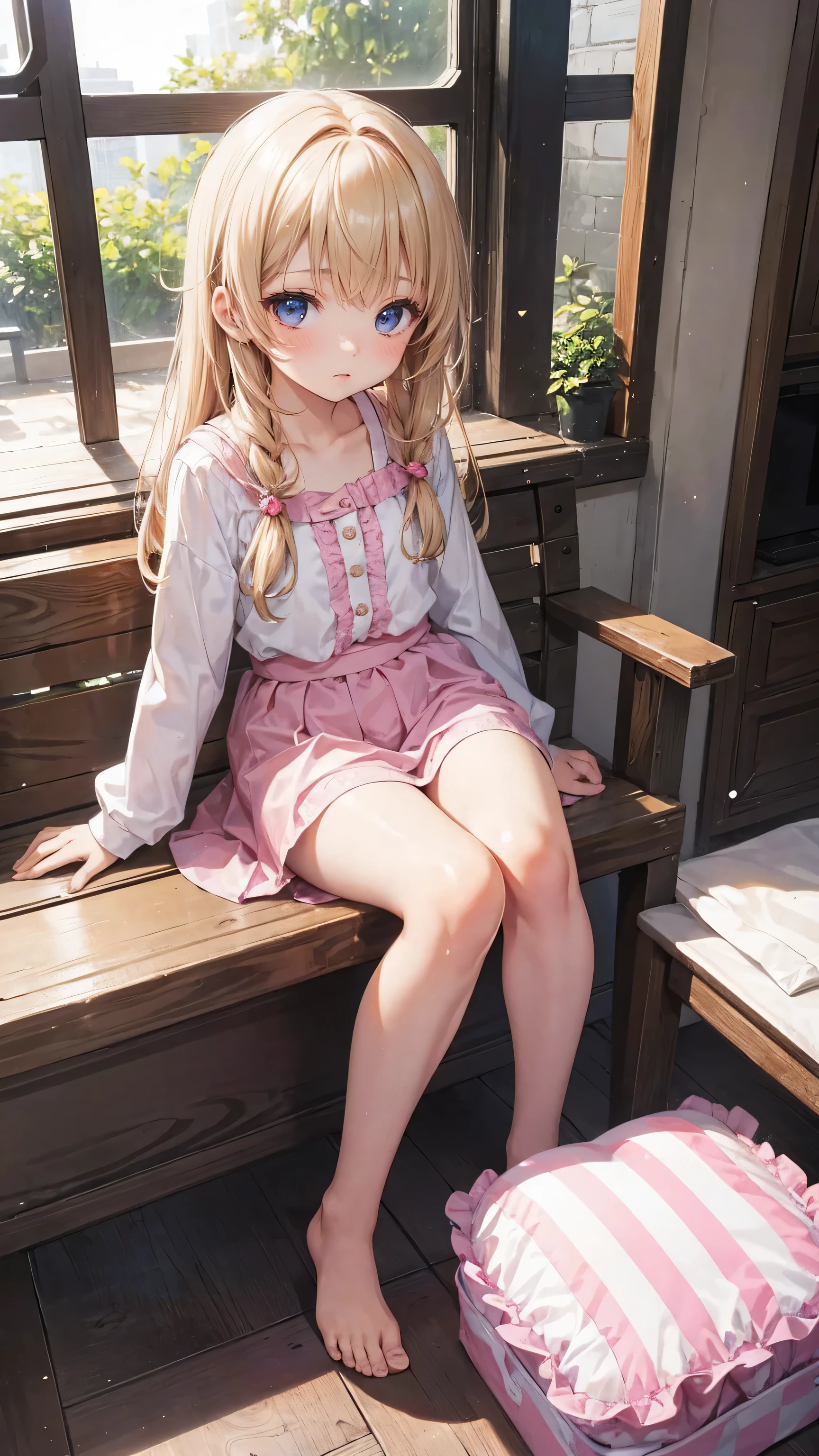 A very cute, fair-skinned 11-year-old girl、