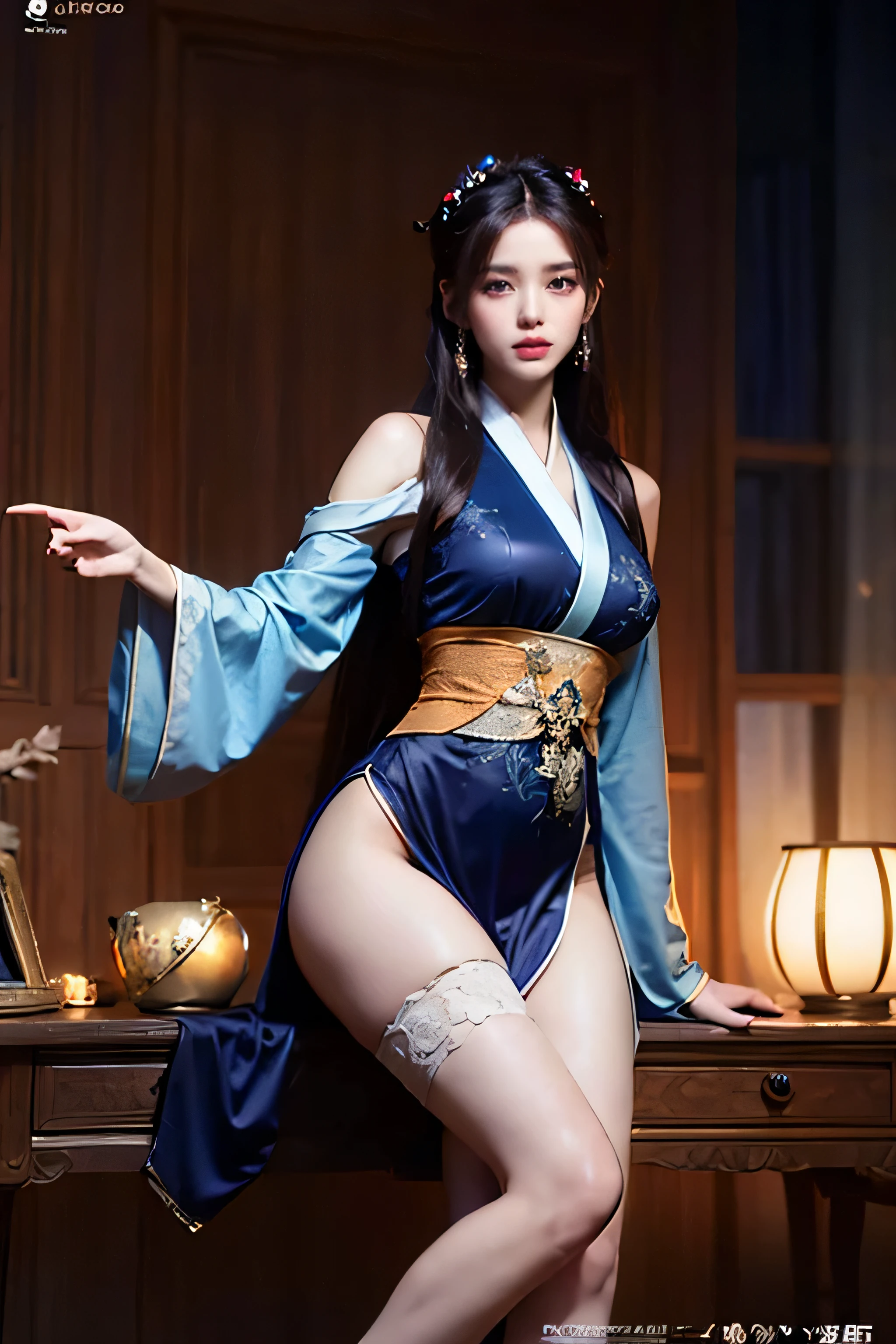 (White and vivid colors, back lighting), (sexy Japanese Tiny idol), ((face variations)), portrayed in the best quality and high resolution. The image should be ultra-detailed, realistic, and photorealistic with a touch of rawness. The lighting should be emphasized to bring out the details of the face. The medium can be a combination of photography and concept art. The color tone should be vibrant and vivid, enhancing the overall visual impact, (Detailed blood stained delicate crotch) .