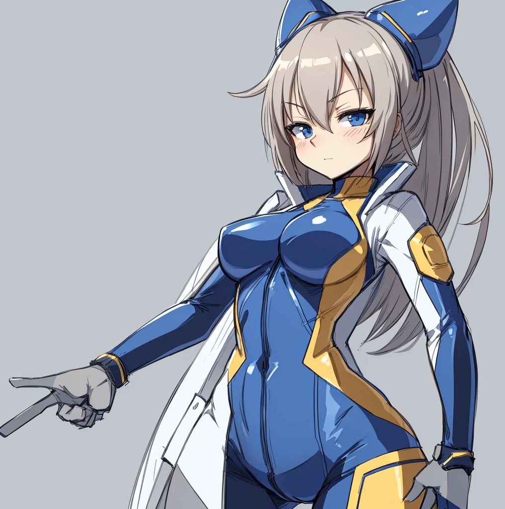 a drawing of a woman in a bodysuit with her hands on her hips, hands behind her body pose!, clean anime outlines, pudica pose gesture, sketchy artstyle, anime pose, thick outline, cell shaded adult animation, neutral pose, fully body pose, 3 / 4 pose, villain pose, anime sketch, rough sketch, clear outfit design, old sketch