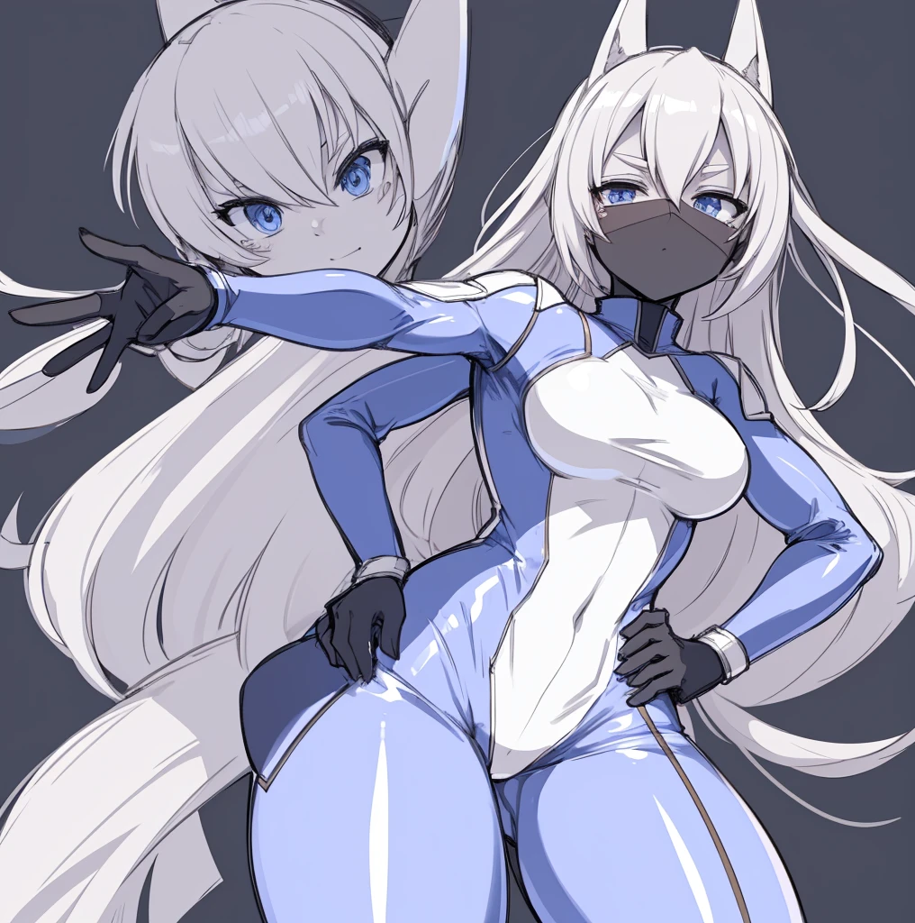 a drawing of a woman in a bodysuit with her hands on her hips, hands behind her body pose!, clean anime outlines, pudica pose gesture, sketchy artstyle, anime pose, thick outline, cell shaded adult animation, neutral pose, fully body pose, 3 / 4 pose, villain pose, anime sketch, rough sketch, clear outfit design, old sketch
