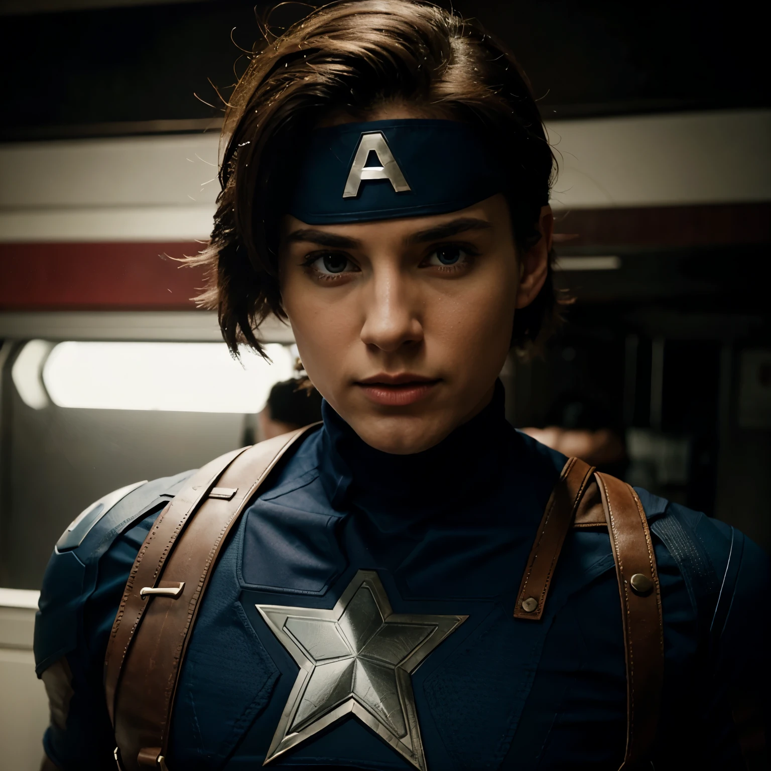 Captain America's shield and just below put the letters ING. DANITO