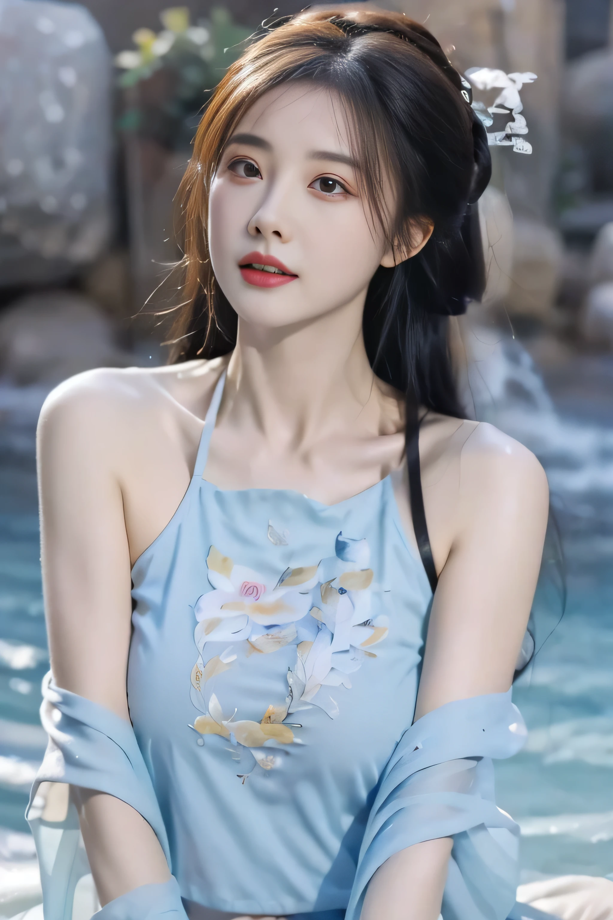 original photo,best quality),(lifelike,Photo lifelike:1.3),best quality,Very detailed,masterpiece,超Level of detail,illustration,1 girl,Predominant_Body,Dynamic Angle,World Masters Theatre,messy_long_hair,best quality,Extremely detailed CG unified 8k wallpaper,,amazing,Light,lens_Flare,Dunhuang_style,Real People,Highly detailed face and skin textures, Delicateeyes,Surrealism,Ultra-realistic photos,Very detailed CG unified 8k wallpaper,(masterpiece),(best quality),(Super detailed),(Ultra-realistic photos),(Best character details:1.36),Face Predominant has Light, 灯Light,illustration, Very detailed,Level of detail, high resolution, Very detailed, best quality, masterpiece