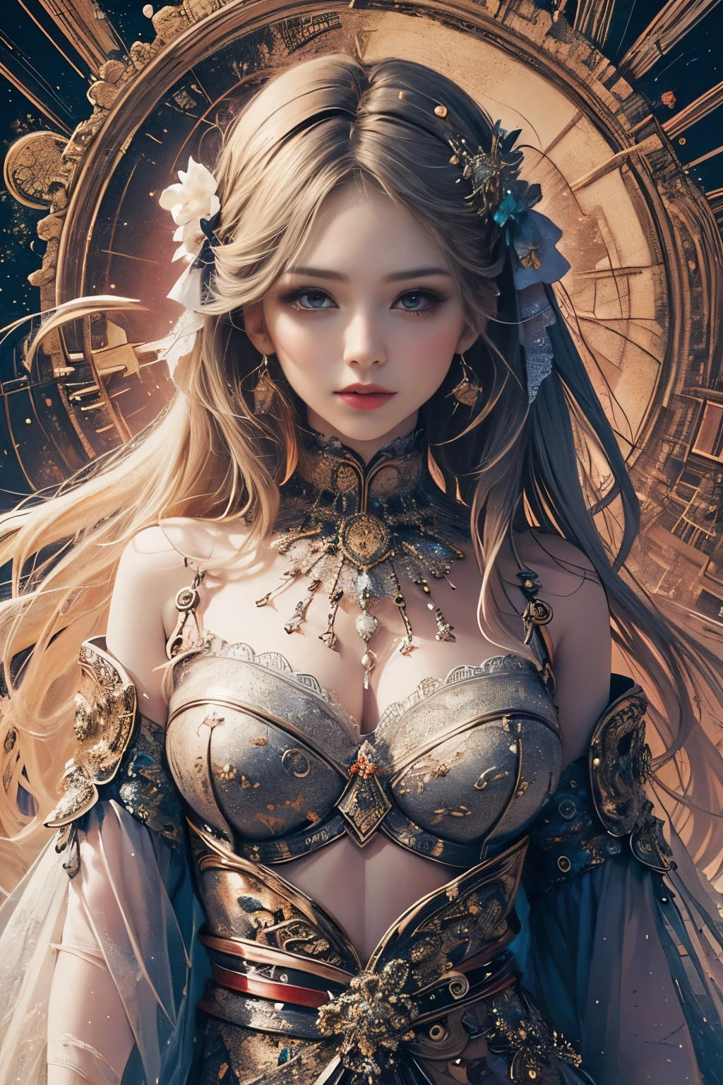 (masterpiece, highest quality, highest quality, Official Art, beautifully、aesthetic:1.2), (One girl), Very detailed,(Fractal Art:1.3),colorful,Highest detail.