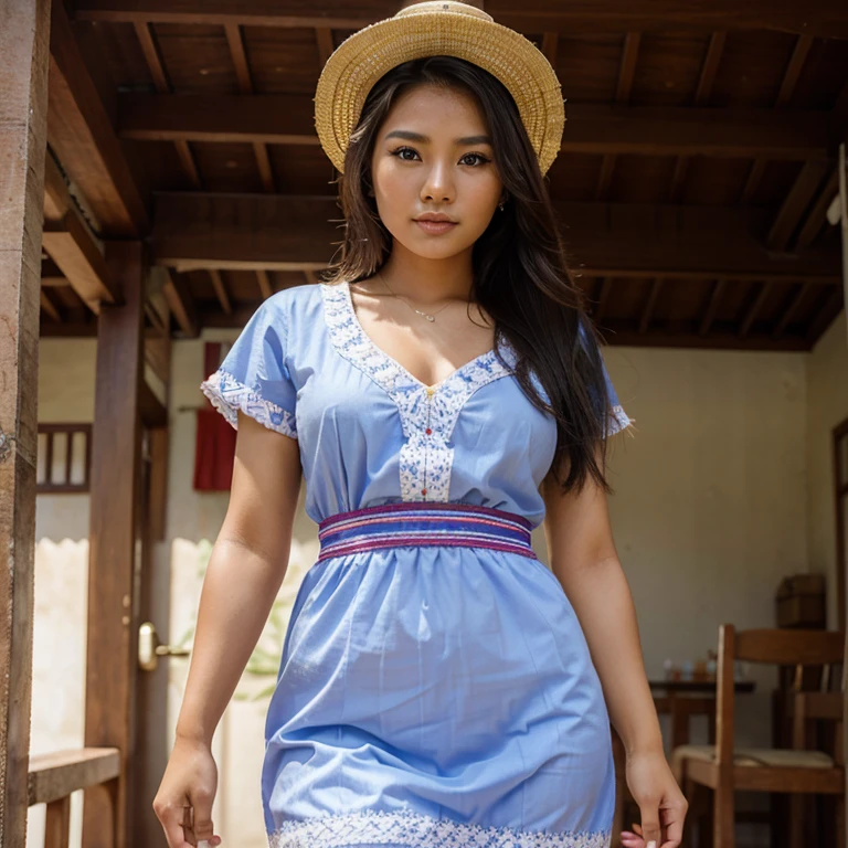 Beautiful woman, 22 years, from philippines, Ilocano ethnicity, traditional dress