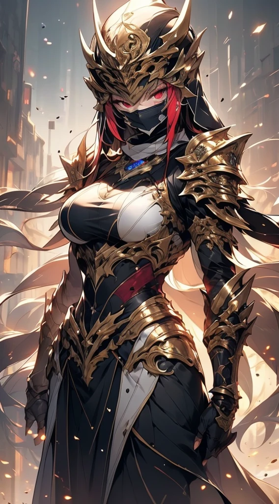 master piece, bokeh, best quality, photorealistic, ultra high resolution, 1 mature female, ultra detailed closeup portrait,

desert queen, black hijab, black niqab, black dress, dragon bone armor, intricate silver embroidery,

beautiful red eyes, ultra detailed armpit, sweaty armpit, glossy skin, gorgeous,

intricate grey background, strong back lighting, volumetric lighting, soft lighting