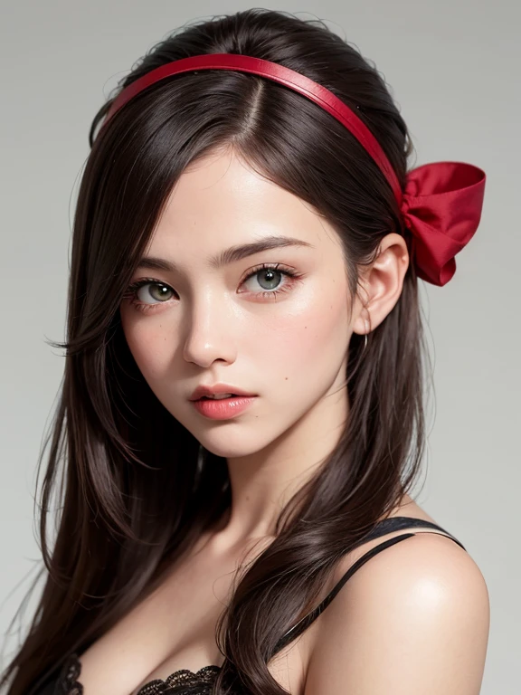 (Programas:1.8、Obra de arte, mais alta qualidade),1 garota, sozinho, hyper realista, realista,realista, looking at the audience, olhos verdes:1.4,Brunette cabelo curto bob with highly detailed shiny hair, Lindo vestido de design azul escuro:1.6, lepangas:1.4), boca fechada, tronco、((red headband))Grande peito eye、Eyelash、{Enorme|Grande peito|Enormeな|Mega} todo :2, Peito's Valley:2、(((Adicione destaques aos olhos:1.4、Grande peito eye、cabelo curto bob、pele brilhante:1.4、looking at the audience、She is very beautiful and cute、Mostre-me seus ouvidos、Beautiful long neck:1.8、sorriso、Close your mouth and sorriso、Franja e dentes lindos)))、Tipo de corpo ideal、((Very beautiful blue sky background with clouds:2、A landscape of a deep blue sky with beautiful clouds:2、Very beautiful blue sky background:2))、Beautiful long neck:1.6、(({enorme|Grande|Enorme|Mega} peito, Peito's Valley:2))、(((Retrato:2、close do rosto:2、close do rosto:2)))、Anatomia perfeita