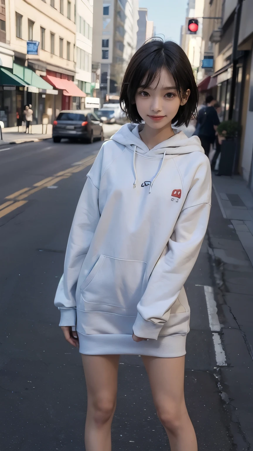 (best quality, highres, ultra-detailed), realistic, HDR, professional, vivid colors, bokeh, 21years,Japanese woman, short black hair, slanted eyes, lowered eyebrows, thin chin, slightly muscular body, jogging, winter park, cold weather,, trees without leaves, cozy winter attire, sports shoes,