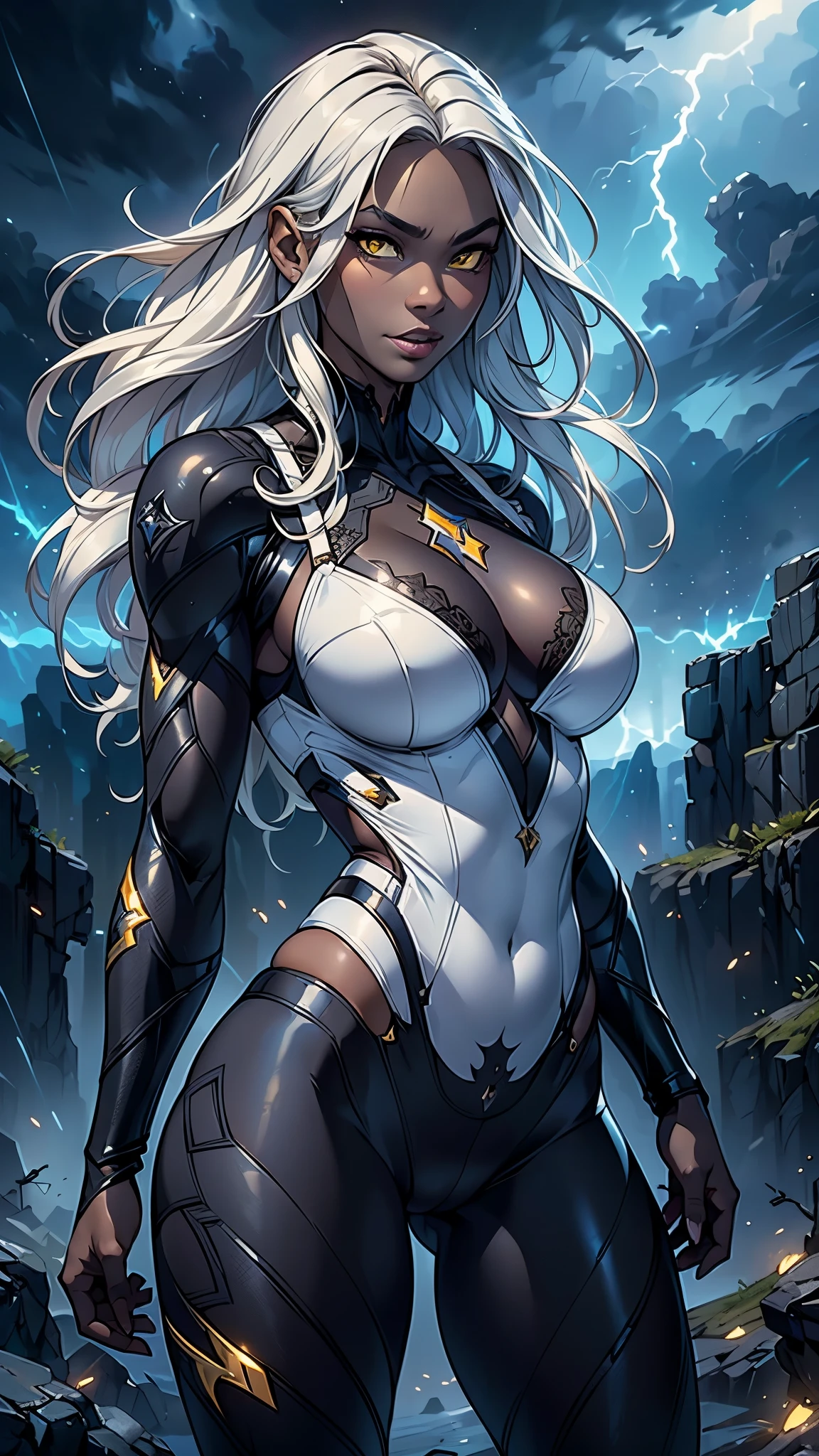 Comics style, Beautiful, Perfect and detailed, Various full-body attack poses and immersive effects, Hover effect, Brightly colored graphite style background "HDR Ultra" detailed and with focus effect, (masutepiece: 1.2, Best Quality), (finely detailed beautiful eye: 1.2), ((Beautiful woman )), (finely detailed eyes and detailed face:1.3),), (beautiful and clear background:1.2), (extremely details CG, Ultra-detailed, Best Shadow:1.1),((Depth of field and blur)), ((watercolor paiting)), beautiful conceptual illustration , (White background:0.5), (Illustration :1.1), (Very thin and beautiful: 1.1), (perfect detail: 1.1) Doodle style background, digitial illustration, Perfect Anatomy, Centered, Approaching perfection, Dynamic, Highly detailed, Watercolor painting, art stations, concept-art, Sharp Focus, Heterochromia, Highly detailed, Sharp Focus, Art by Kim Hyun-tae, Full body shot, character sheets, Lightning Wave, beautiful anime watercolors, graffiti paint, Fine detail, full of colour, intricate detailes, Golden proportions illustration,rubbersuit, huge tit