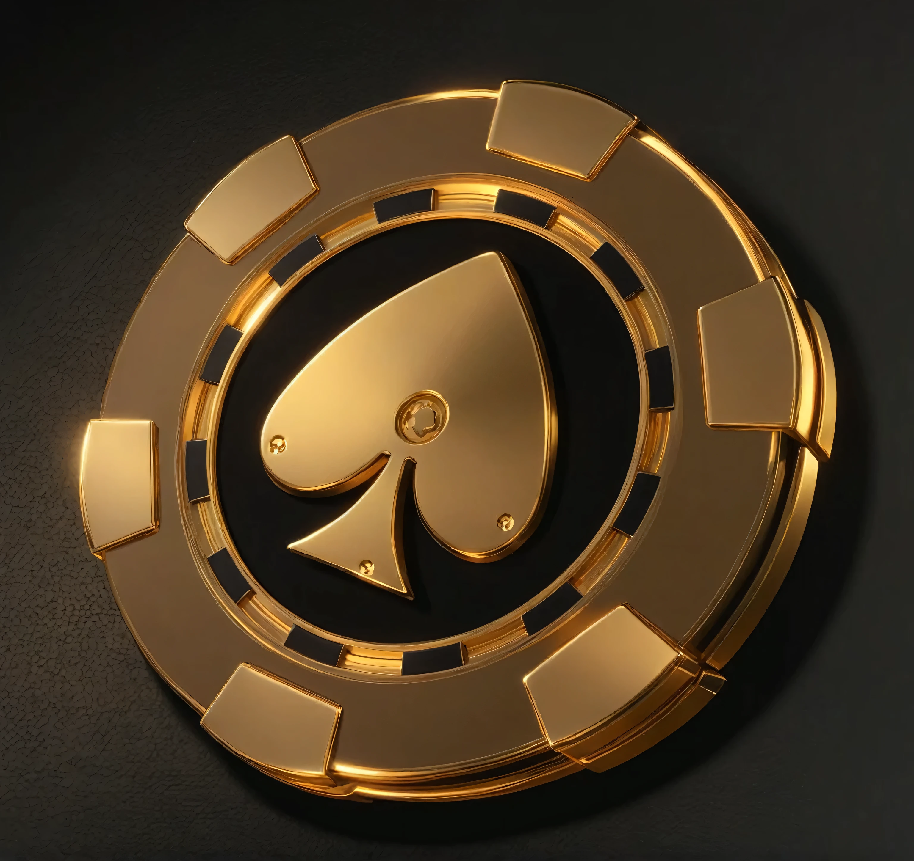 One person Texas Hold'em poker chip, c4d metallic texture, light luxury style, certificate smooth texture, cartoon 3d, 4k