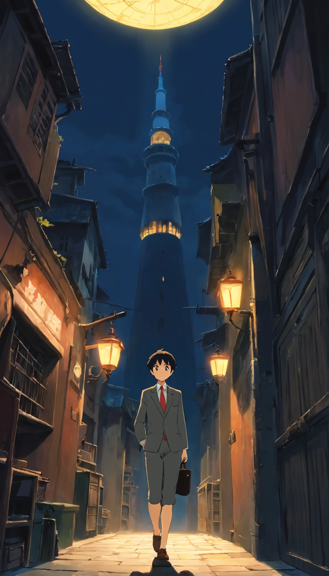 with high definition images,Lupin the Third image,A lonely man、I was standing in the huge, pitch black space of an abandoned warehouse.。A monolithic building towers ominously、The hall々The steep height of the tower cast a desolate and ominous atmosphere.。He was dressed in a smart, well-tailored black business suit.、Blends seamlessly with the shadows、There was an air of unmistakable conviction.。A cunning and mysterious smile appeared on his lips.、At the edge, a hidden joy resonated in the dark surroundings.。Short cut、Stylishly groomed black hair、Smoothly flowing behind me、It was a stark contrast to the gloomy atmosphere.。