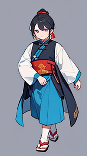 Ancient Chinese、Men in ancient Chinese costumes、intelligent man、Looking into the camera、Topknot on head、solid、Walking figure