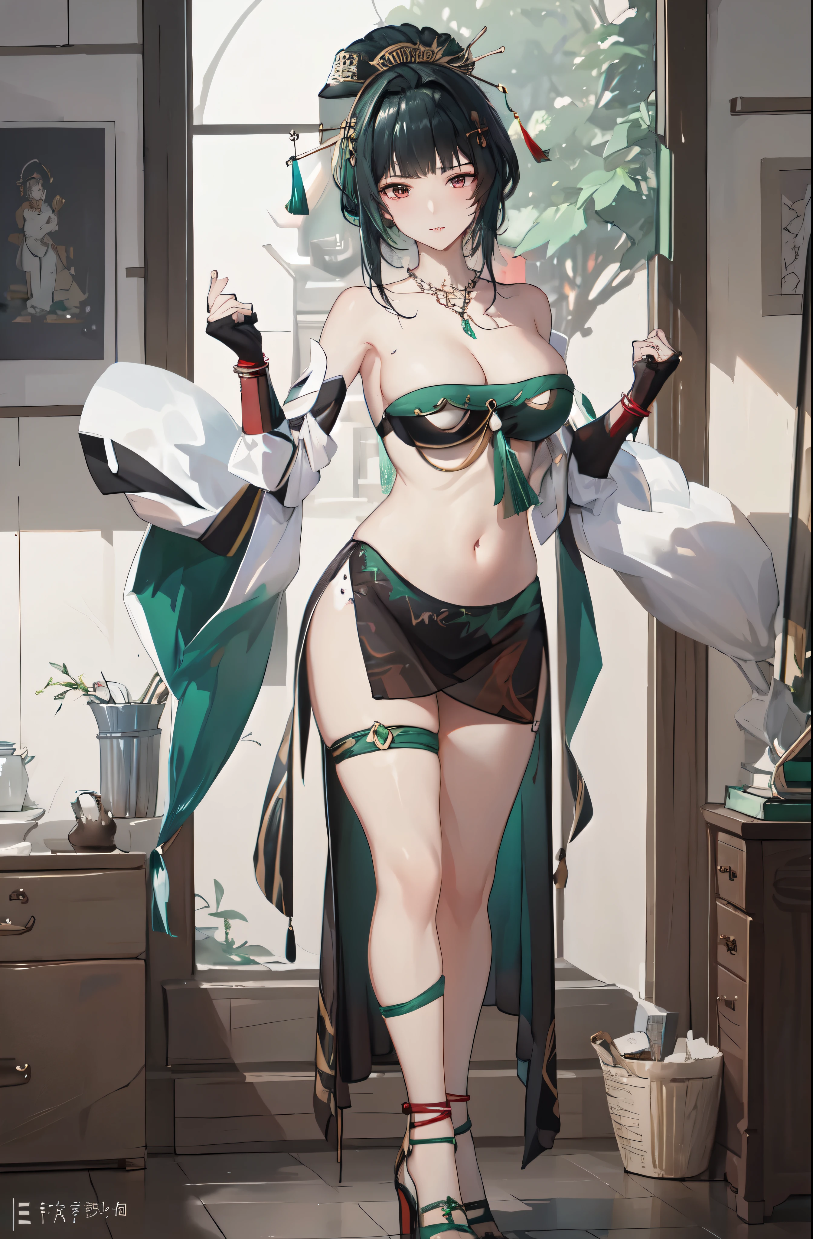 masterpiece, china dress, highres, Super detailed, very detailed, highest quality, best quality, super detailed, standing, (large breasts), mature female, hanying, Full body drawing, (masterpiece), (best quality), (hyperdetail), (illustration), ((extremely delicate and beautiful)), (detailed light), (prefect's body), full body drawing, Hanying, HanYing, sexy, sexy belly, sexy belly line, sexy belly button, {{{{{skin dentation, hit in the stomach, punching, hand on another's stomach, fist, fist on another's stomach, punching on another's stomach}}}}}, clenched hand