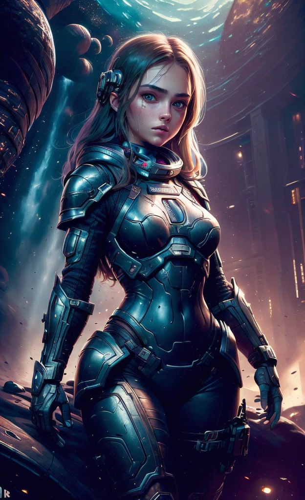 (masterpiece:1.2), (best quality:1.2), (Very detailed:1.2), (Very detailed face), 1 Girl, DOOM ARMOR, spaceship, Light in Dark Space, HDR,, Raw, HDR, 8k Textures, Extreme details, Highly detailed skin texture, Epic details, High Definition.