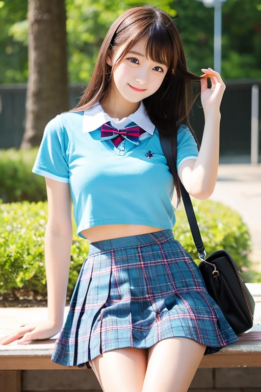 Cute Girls、high school girl、clear、mini skirt、sit