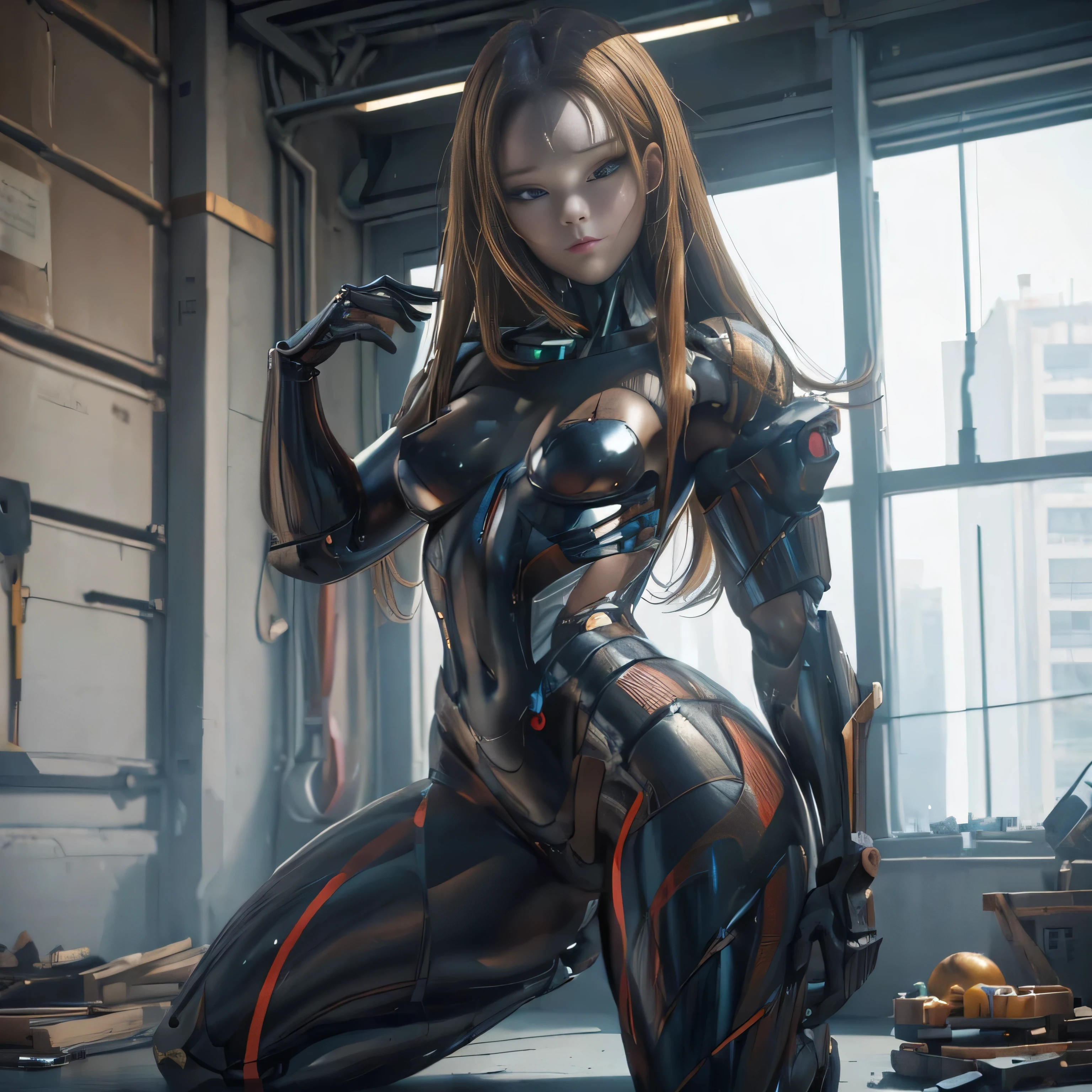 (((masterpiece))),
 (((High resolution)))、(((8K quality)))、(((Perfect Face))),
 Hot women turned into androids,
 The face remains beautiful and human,
 The internal skeleton is exposed from the neck down.,
 Everyone&#39;s height and top、Bottom shape and size、system、Feet、The arms are shaped differently,
 Full Body Shot,
 group,
 Masterpiece.,