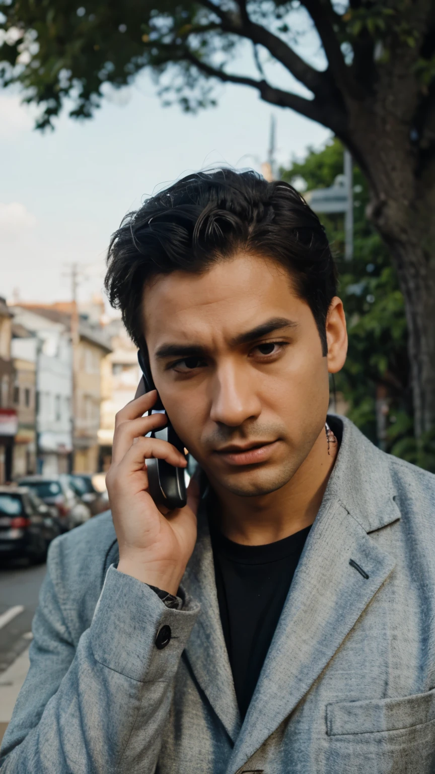 Man Speaking on phone call