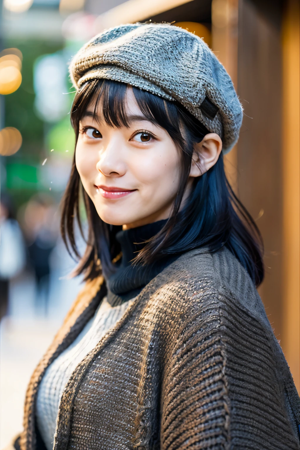 arafed asian woman with a white sweater and a gray beret, kimi takemura, ai yazawa, chiho, with cute - fine - face, shikamimi, narumi kakinouchi, girl cute-fine-face, shiori teshirogi, sui ishida with black hair, sakimimichan, harumi