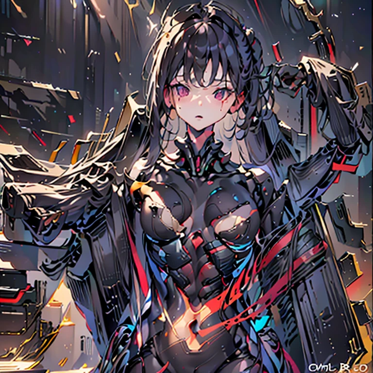 Hot Androids, Full Body Shot, 
 The face remains beautiful and human,
 The internal skeleton is exposed from the neck down.,
 Everyone&#39;s height and top、Bottom shape and size、system、Feet、The arms are shaped differently,
 Full Body Shot,
 group,
 Masterpiece.,