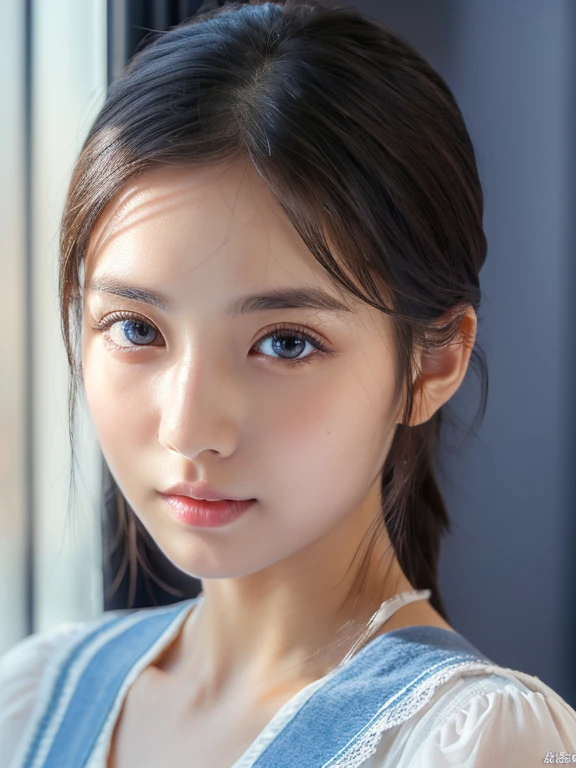 (((32k,High details,High detail、masterpiece,Attention to detail,alone))),RAW Photos & Realistic atmosphere,Beautiful dark blue eyes,Mouth details,Glossy lips,Thin eyebrows,Fine Eyes、Soft white skin that shines in every detail、sheの深い黒色の目はとても美しいです,Lip details、Very beautiful face,Very beautiful face、A vivid face,Beautiful, shining lips,Beautiful Eyebrows,Infinite Reality, Realistic Young Gravure Idol,she'she'she'she'she'she'she'she'she'Very cute woman , Young Gravure Idol, Young Gravure Idol, sheはとても美しくてかわいい20歳の美女です....,Incredibly beautiful and elegant 20-year-old beauty,Natural soft light,(Shiny Hair,,Beautiful and kind eyes:1.5),A kind smile,Shapely breasts,Medium Long Hair,Seaside,bikini,Beautiful posture,No makeup,whole body,Background sea,