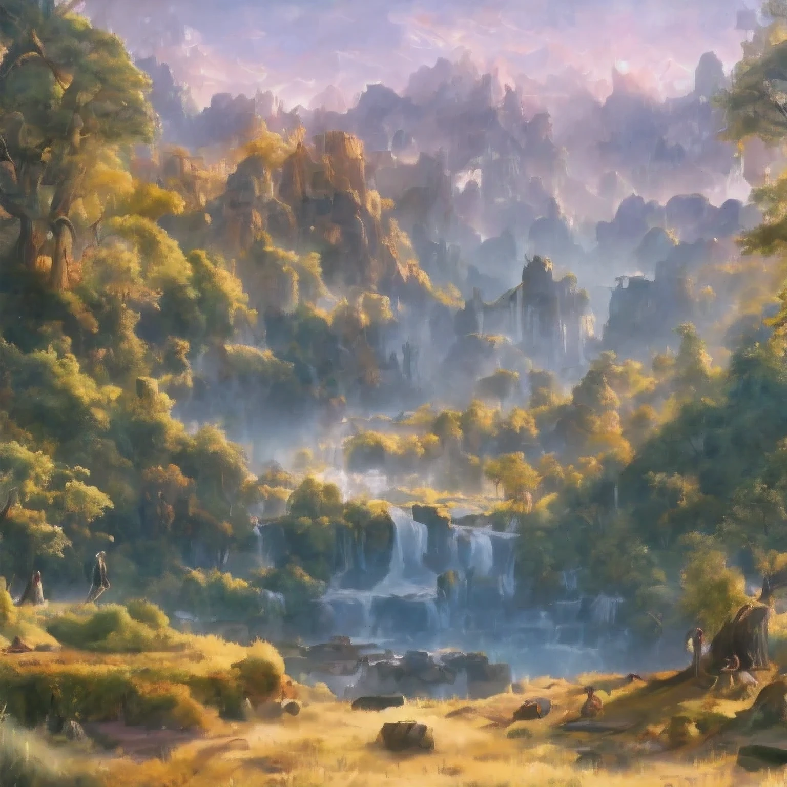 （（（watercolor））））landscape，, 8k matte painting, 8 k matte painting，（（（watercolor）））