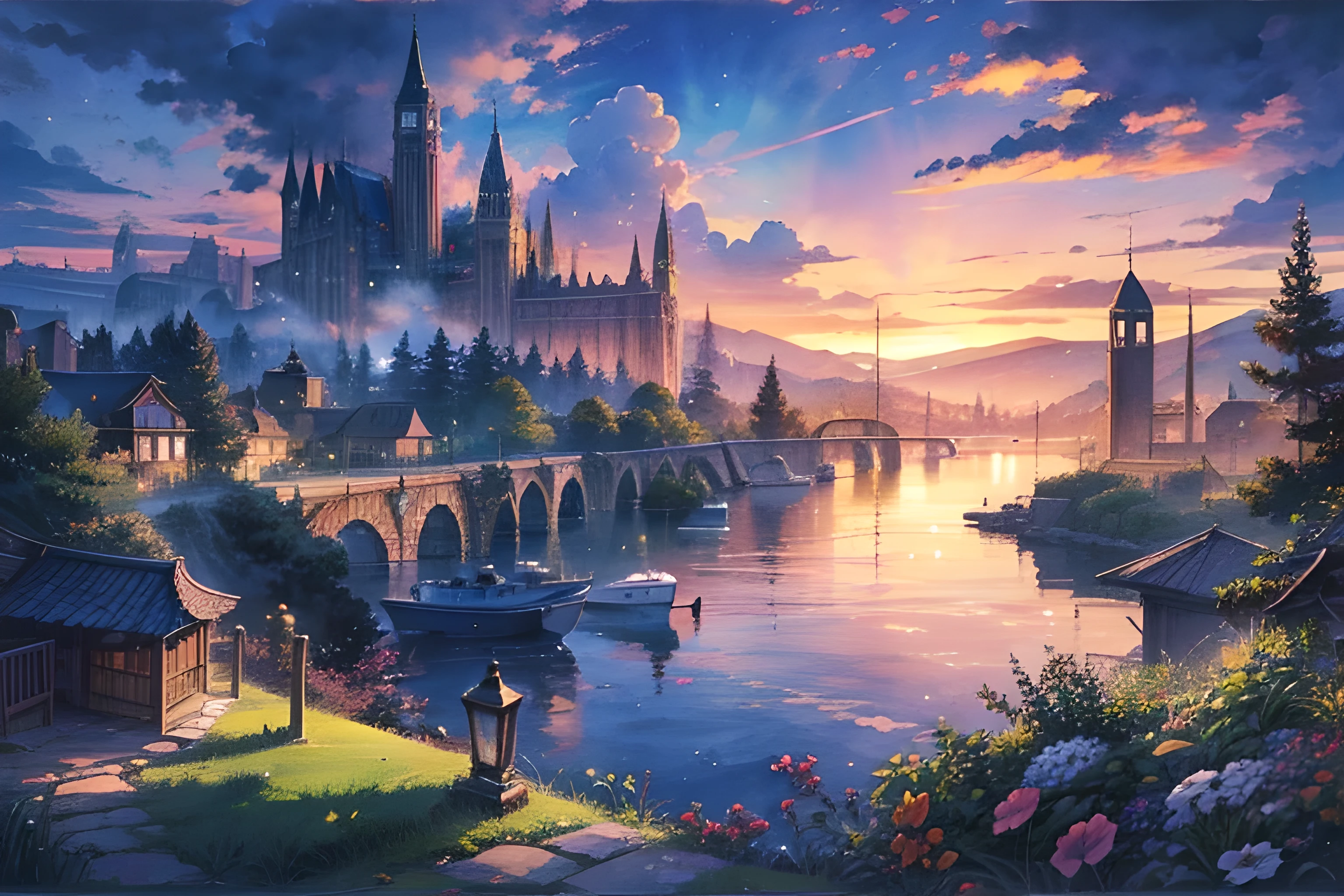 Watercolor landscape