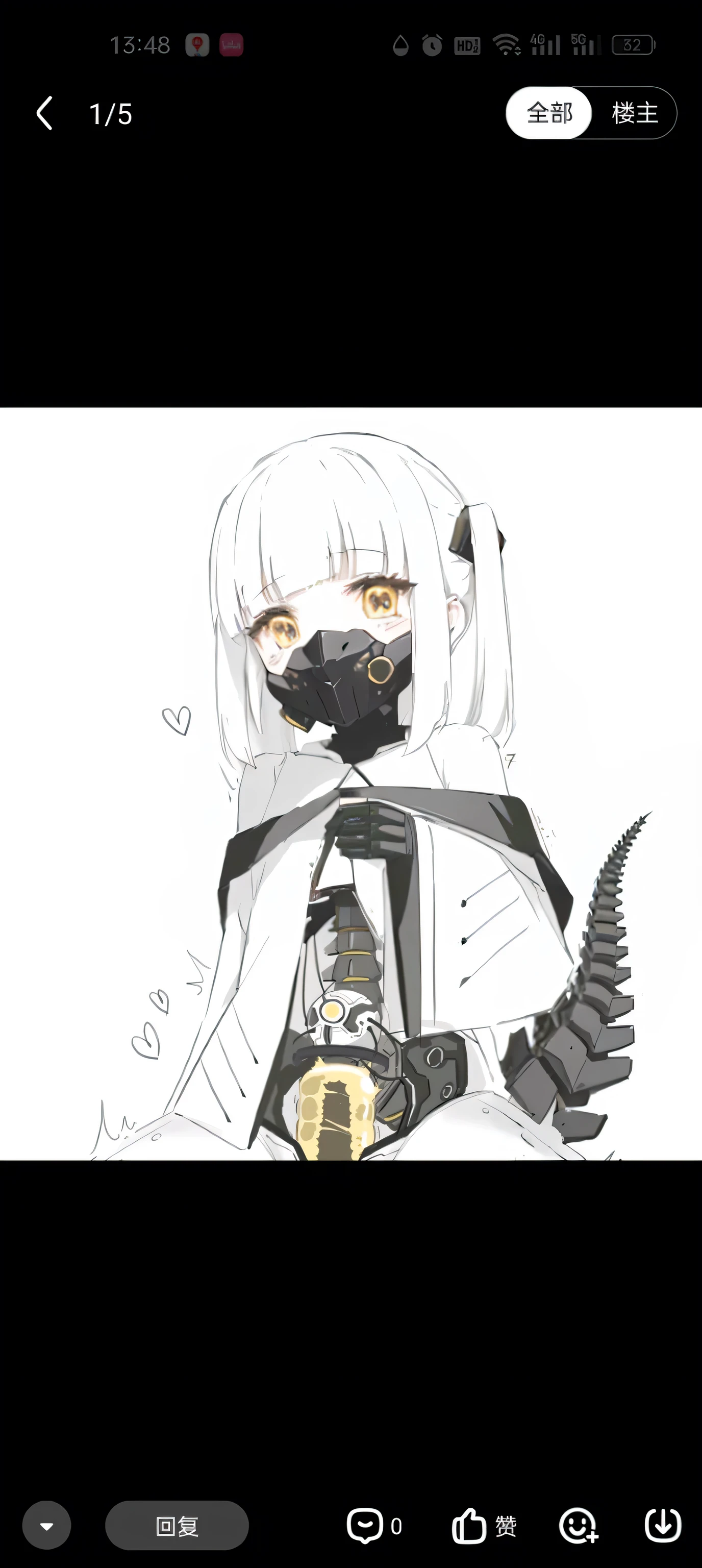 A close-up of a cartoon character, Neil autoamata, Neil : Inspired by automata, Neil:Inspired by automata, From Arknights, Mecha Aesthetics, A mix of anime and organic matter, With scaly armor, Light black armor, Full robot!! girl, Anime comics!! anime girl, 2 b, 2b