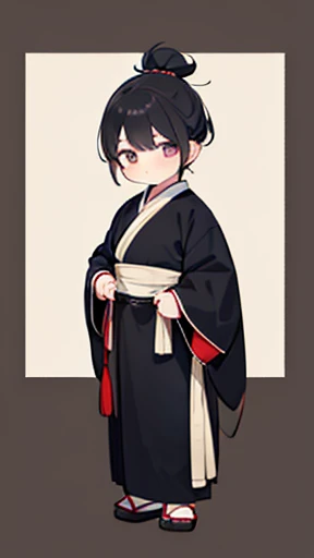 Ancient Chinese、Boy in ancient Chinese costume、Intelligent boy、Looking into the camera、There is a single topknot on the head.、Walking alone、hanfu、Hanfu、Black Hair、Standing pose