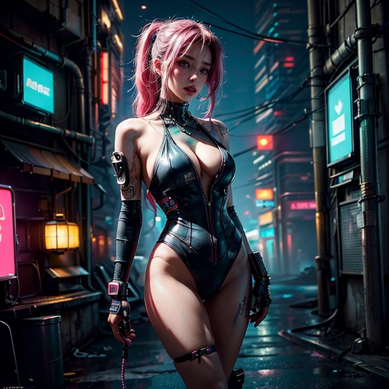 (Photorealistic:1.5),((masterpiece,ultra high quality, ultra high resolution:1.2)),(unity 16K wallpaper:1.1),(HD quality,HDR),best image quality, masterpiece, super high resolution, (fidelity:1.4),big breasts,nude, 1 woman with pink hair standing on the ground holding a glowing ball, in a cyberpunk setting, dreamy cyberpunk girl, cyberpunk aesthetics, cyberpunk art ultrarealistic 8k, cyberpunk beautiful girl, cyberpunk vibe, in cyberpunk style, cyberpunk vibes, cyberpunk photo, aesthetic cyberpunk, hyper-realistic cyberpunk style, cyberpunk art style, in cyberpunk aesthetic, cyberpunk anime girl