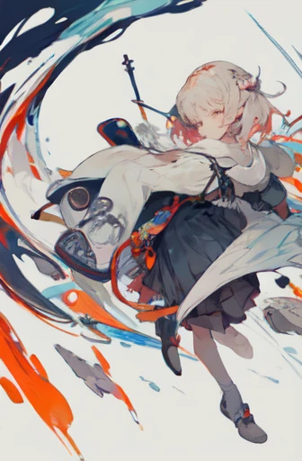 girl,masterpiece, highest quality, official art, flat color