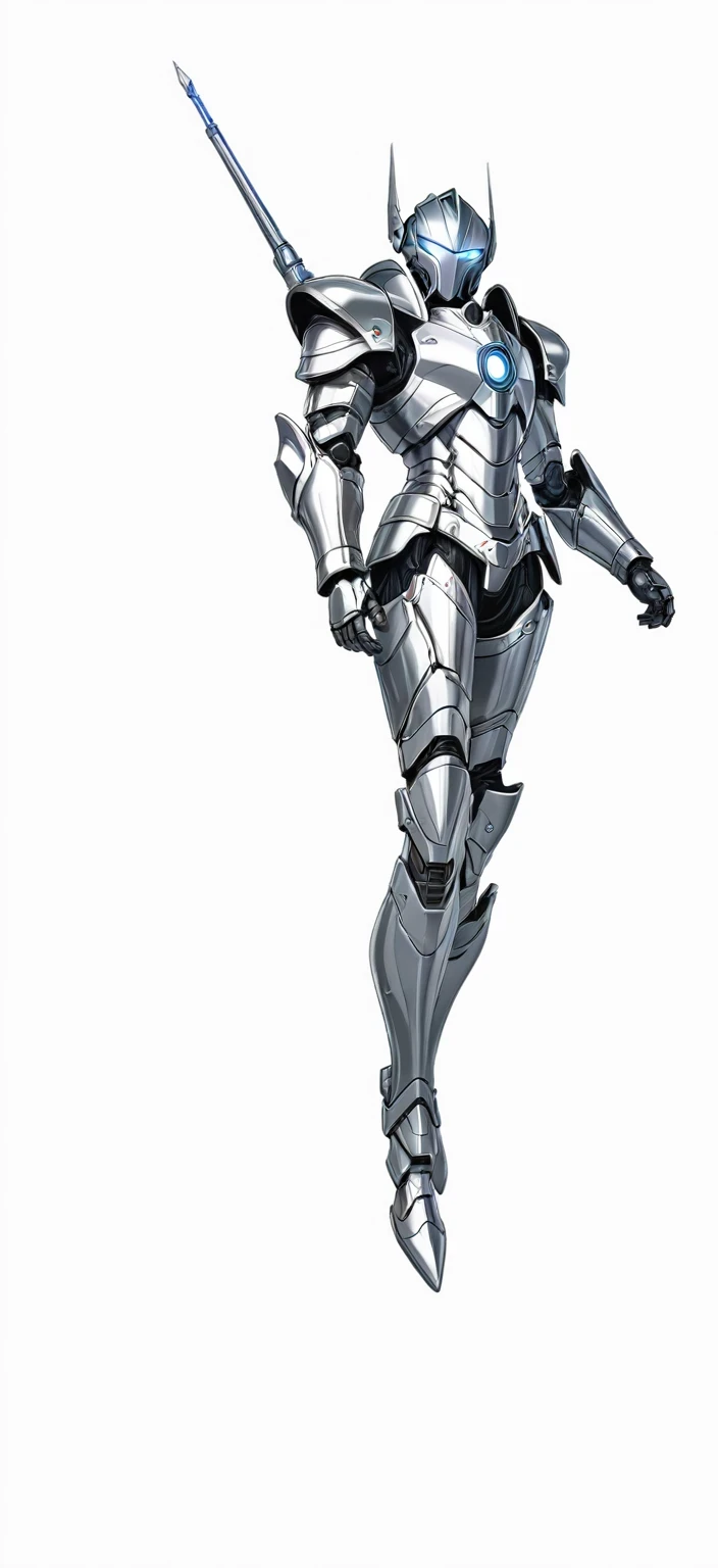 Legendary skin &quot;Armor Hero&quot;，Mechanical Armor，Silver metallic finish,High Definition，masterpiece