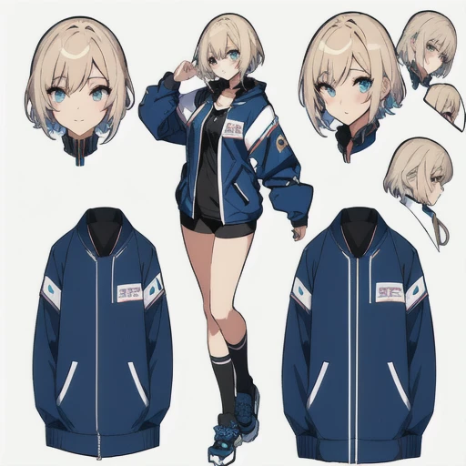 ultra-detailed,beautiful eyes,best quality,master piece,high resolution,Live2D Virtual Youtuber Model,Front view,Character portrait,8k,high quality, High resolution, 4K, hd,(Well designed face), Great face, (Very detailed), Beautiful Eyes, Anime Character Design,Anime VTuber Full Body Model, Design Sheet, Anime full body illustration, Office Lady,Suit Style,Original character sheet, short hair,Great face, (Very detailed), Beautiful Eyes, All images must be full body, School Swimsuit、