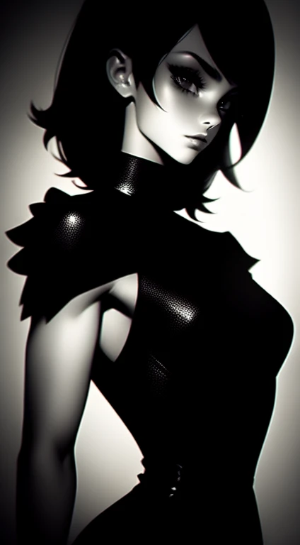 (Same character, front, side, back), (head only), generative front view, generative side view, generative back view, 3 view, female, extremely detailed, character reference sheet, black background, Huge lips styled eyebrows, freckles