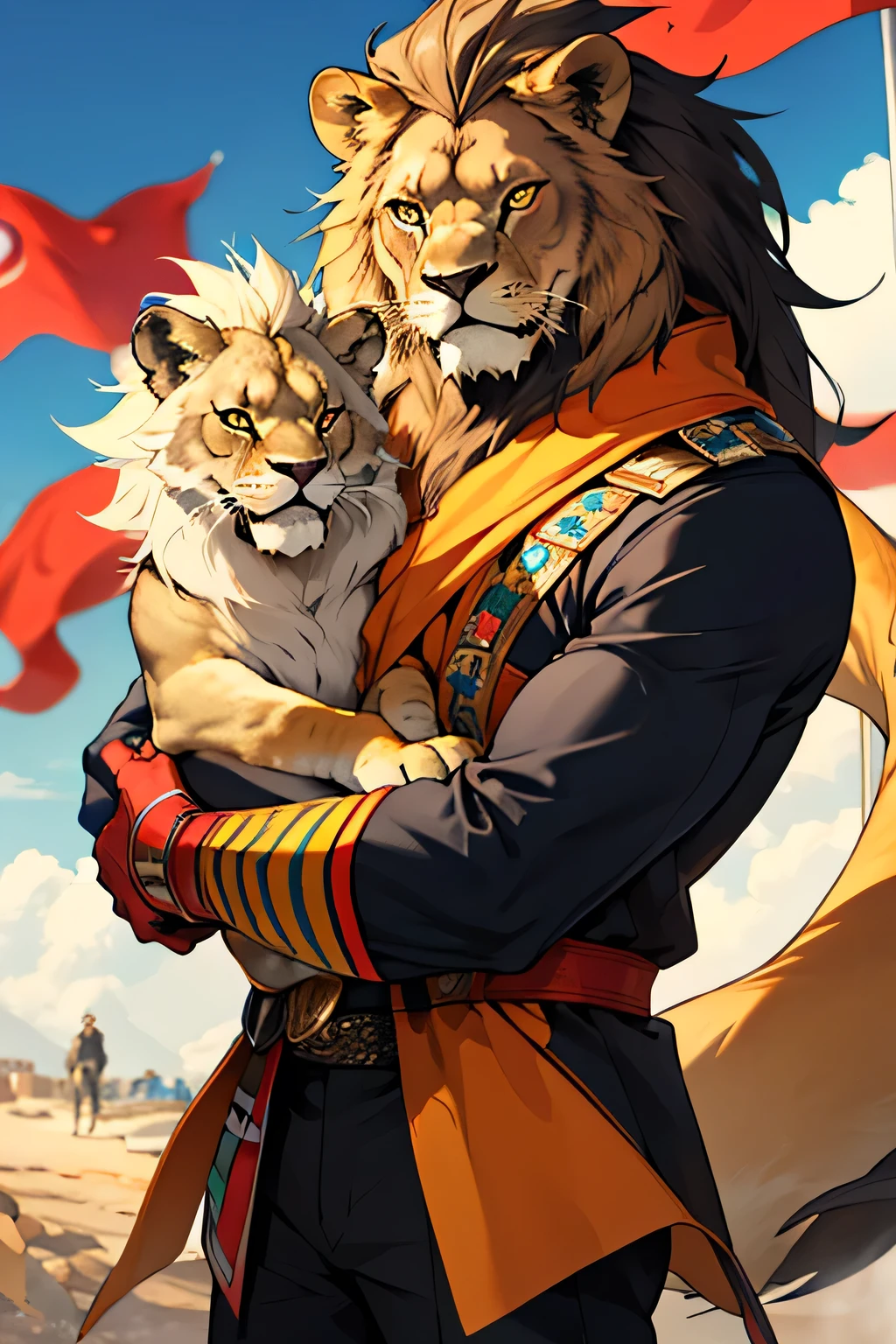 IAM the joy maker boss and lion of the Tunisian flag 