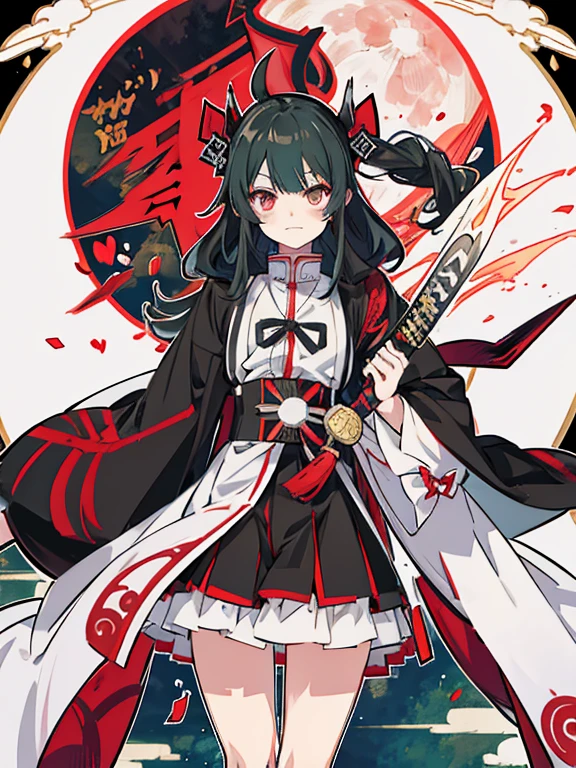 Long-haired anime character holding a sword in front of a full moon, Demon Slayer: Kimetsu no Yaiba艺术中的可爱脸庞, Demon Slayer: Kimetsu no Yaiba, Inspired by《Demon Slayer: Kimetsu no Yaiba》, Tsugikoni Yoriichi, Demon Slayer: Kimetsu no Yaiba艺术风格, Demon Slayer: Kimetsu no Yaiba动漫形象, Tanjiro the Gate
