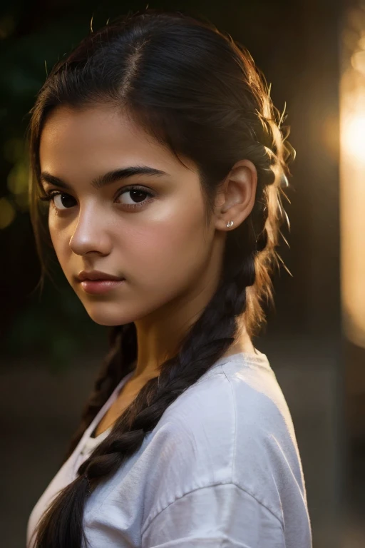 Latin girl. Dark hair. Dark Eyes. . Younlt. Pretty.
