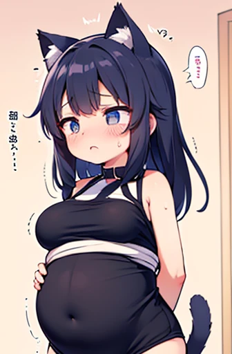 Have cat ears、work、Looks very painful、Small face、、Very embarrassed look、Big Breasts、Very impatient、Trembling、Sweating、Are pregnant、No text、Being restrained、disease、abdomen、No exposure、No words、No dialogue