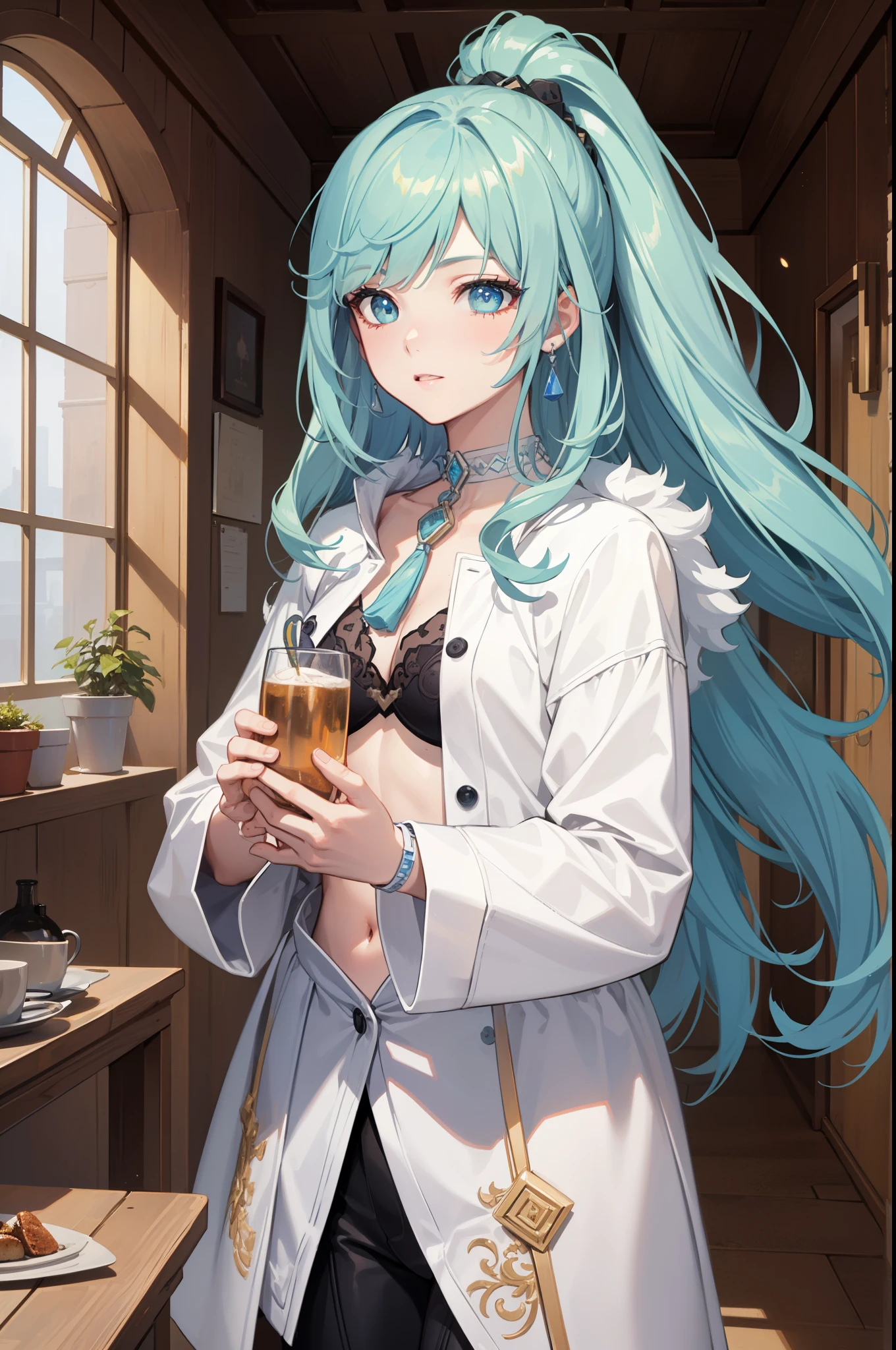 crop top, (gradient hair), black hair, blue hair, short hair, blue eyes, yelendef
BREAK (masterpiece:1.2), best quality, high resolution, unity 8k wallpaper, (illustration:0.8), (beautiful detailed eyes:1.6), extremely detailed face, perfect lighting, extremely detailed CG, (perfect hands, perfect anatomy),