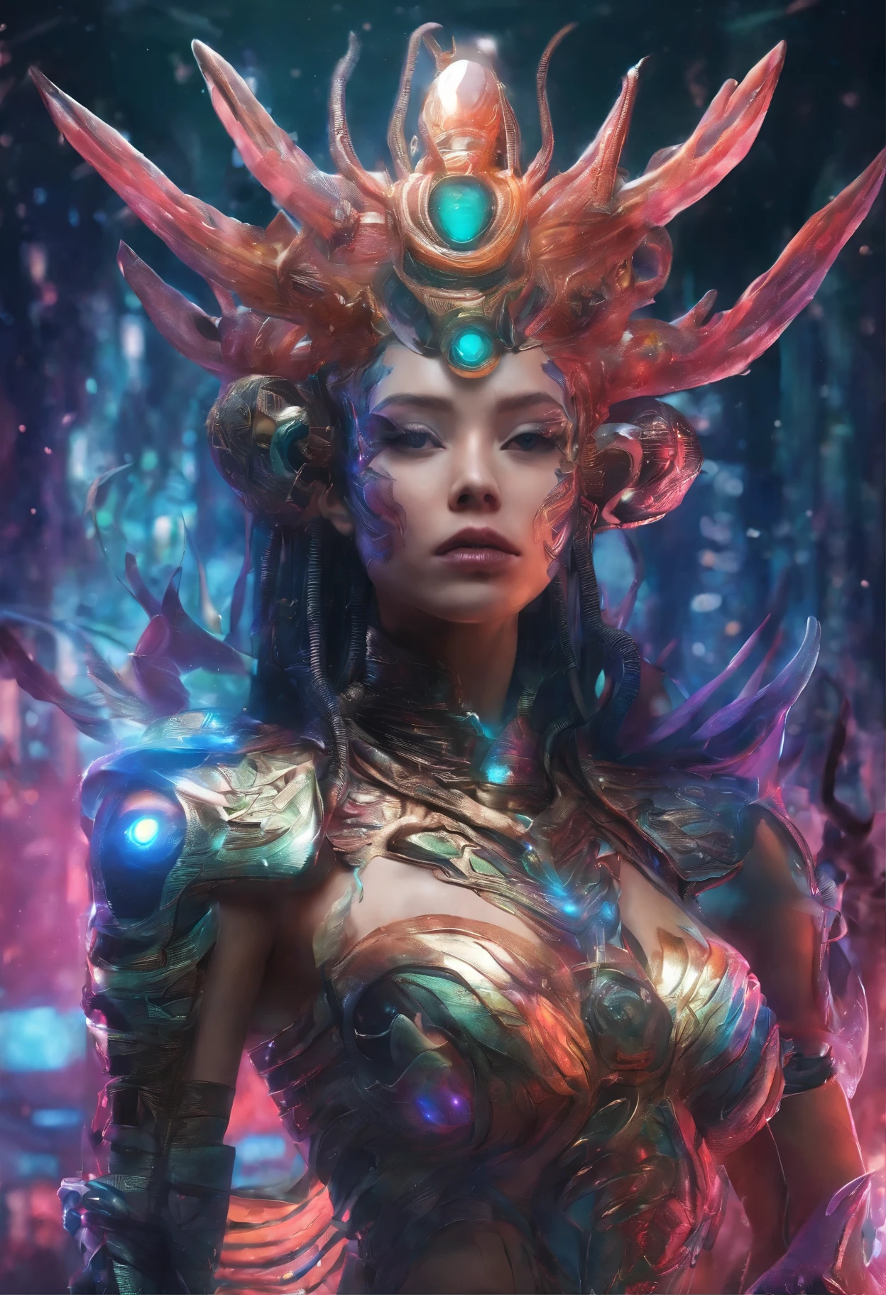 All over the mermaids,with a crown on her head, portrait of mermaid warrior, portrait of mermaid queen, portrait of queen of the south ocean, Fantasy art style, Extremely detailed Artgerm, Phlegm sputum, phlegm | Art germ, Fantasy art Behance, Deviantart ArtStation CGSCOSIETY, 2. 5 D CGI anime fantasy artwork, Ross Tran 8 K, IG model | Art germ