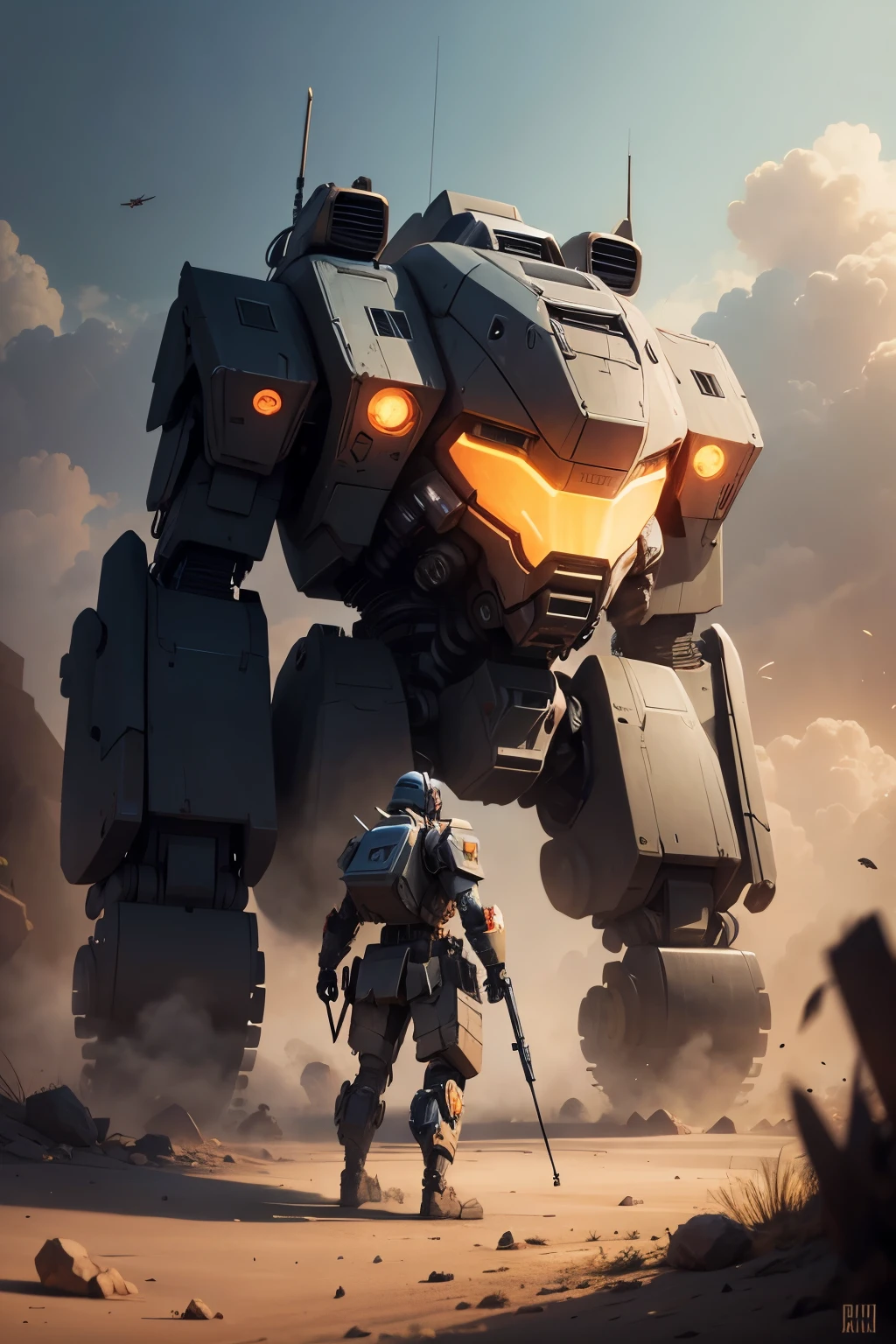 Draw a war mech 