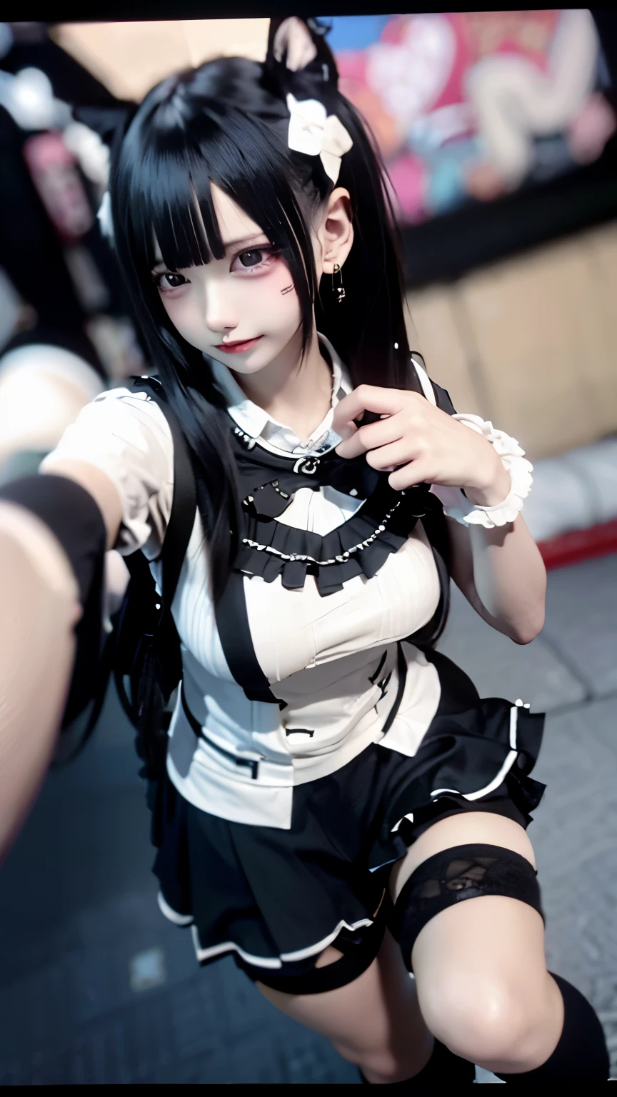 (Very delicate and beautiful:1.2)super model,,Big Breasts,Beautiful breasts,voluptuous,【bike shorts】,,【3girls】,,highest quality, High resolution, 8K,, Large Breasts,,Panty shot, Vivid details,Frills ,Idol Group,Idol Costumes,mini skirt,Girl kicking,blush,Sweet smile