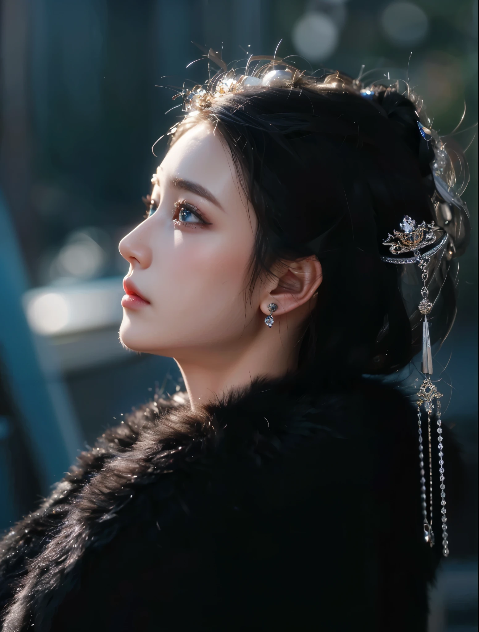 Game Art,Best image quality,Maximum resolution,8k,(A half-length photo),(portrait),(Head close-up),(Rule of Thirds),Unreal Engine 5 rendering works,20 year old girl,((Queen)),The eyes are very detailed,(Large Breasts),Elegant and noble,Light,Light线追踪,Game CG,((3D Unreal Engine)),OC rendering reflection mode,4K,Ultra-clear,Sensual,Translucent lace,Fair and plump figure,Pretty Face,Light泽凝胶涂层,身着华贵礼服的Queen,Crystal Gem Crown,Necklace jewelry,blue eyes,The tattoo is very three-dimensional,Gorgeous and intricate tattoo designs,Ultra-clear portrait,Sexy body,Temple Princess,Sapphire eyes,