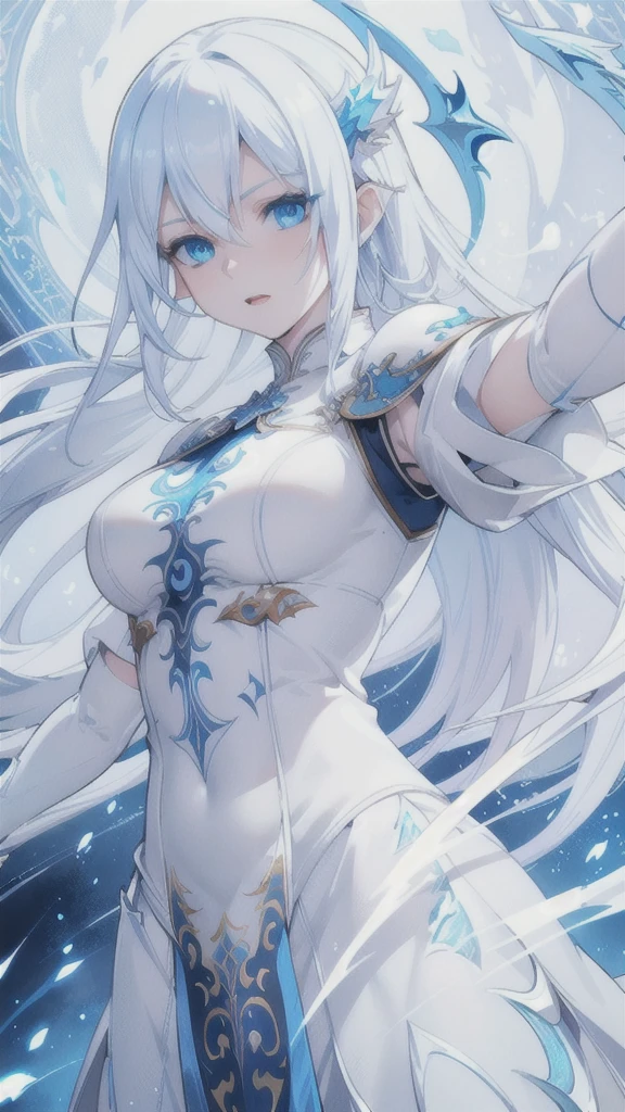 a majestic blue-eyes white dragon,blue-eyes white dragon,detailed dragon scales,highly detailed portrait,dynamic pose,powerful expression,dramatic lighting,cinematic camera angle,fantasy atmosphere,epic fantasy,digital painting,unreal engine,8k,photorealistic,HDR,ultra-detailed,vibrant colors,dramatic shadows,volumetric lighting
