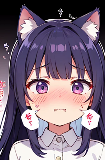 Have cat ears、work、Looks very painful、Small face、、Very embarrassed look、Big Breasts、Very impatient、Trembling、Sweating、Are pregnant、disease、abdomen、Fixed、abdomen、Wearing a uniform、Show your belly、One Girl