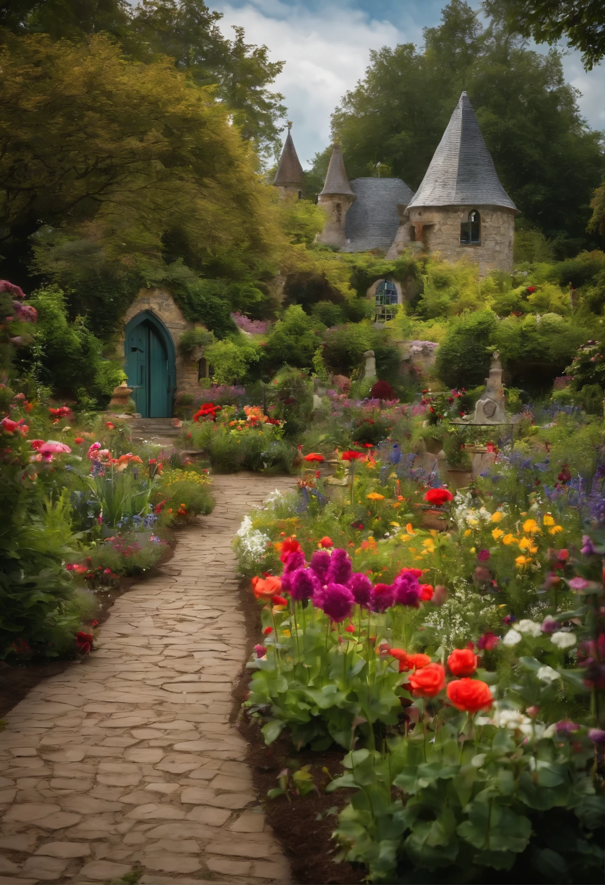 In a charming little town called Harmonyville, There was a magical garden like no other.. This garden is "Family Garden." It was a place where the most beautiful flowers grew., Each represents a unique family dynamic..